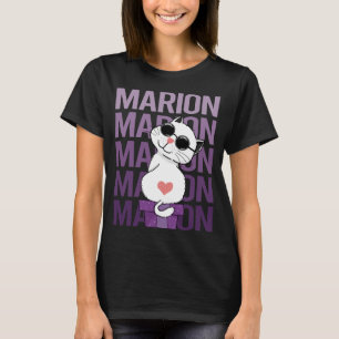 Camiseta Gato Adorável - Nome Marion