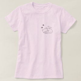 Camiseta Gato Adormecido Simples