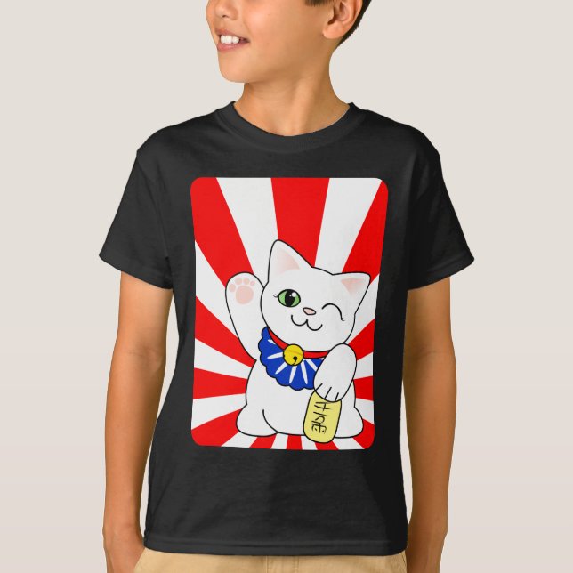 Camiseta Gato afortunado de Maneki Neko (Frente)