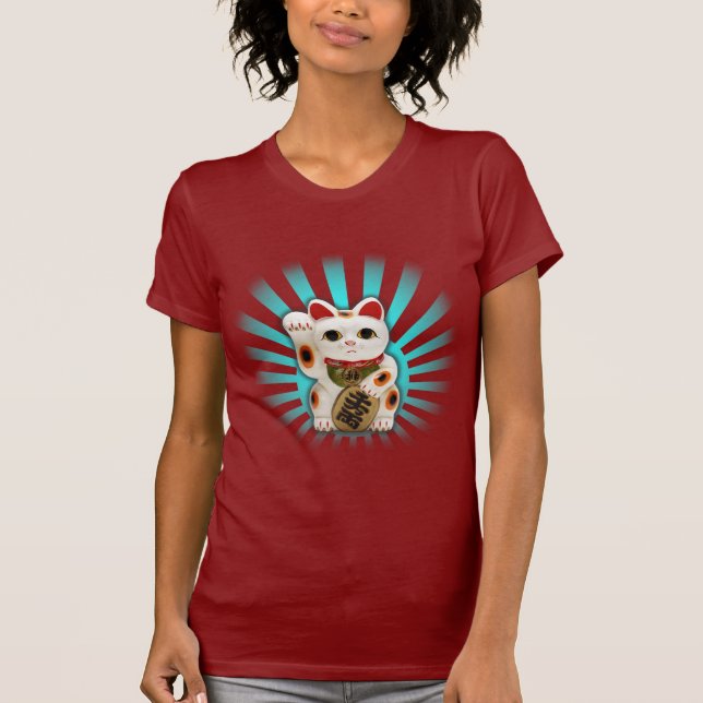 Camiseta Gato afortunado (Maneki-neko) (Frente)