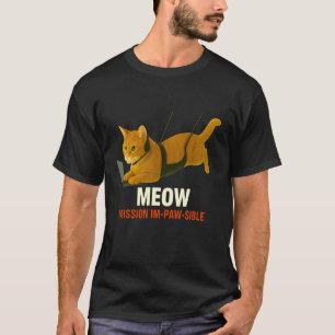 Camiseta Gato Agente Secreto em Missão Arte de Paródia de E
