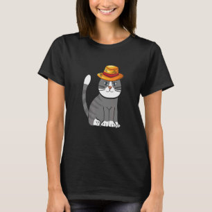 Camiseta Gato Agricultura Gráfica Trator Agrícola