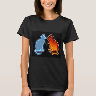 Camiseta gato agua y fuego
