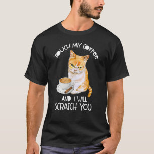 Camiseta Gato Ai Meu Café E Eu Vou Arrancar Você
