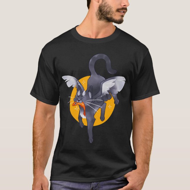 Camiseta Gato Alado (Frente)