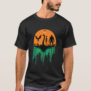 Camiseta Gato Alien Cryptid de Aniversário das Crianças de