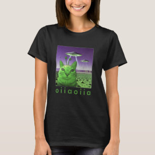 Camiseta Gato Alien Funny Oiia Oiia Meme Gráfico