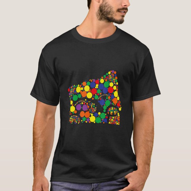 Camiseta Gato Amante de Bolinhas Divertido Internacional (Frente)