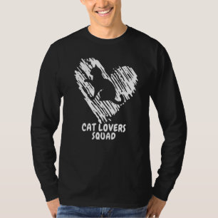 Camiseta Gato Amante De Esquadrão Gelado Pequeno Gato De An