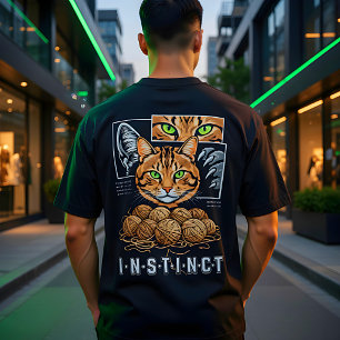 Camiseta Gato Amante Diferente Fio de Crochê Engraçado