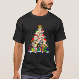Camiseta Gato American Shorthair Chapéu de Natal do Papai N