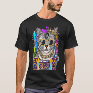 Camiseta Gato American Shorthair Hip Hop Música Rap dos Ano