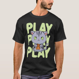 Camiseta Gato Americano de Pelo Curto Fofinho Urso de Pelúc