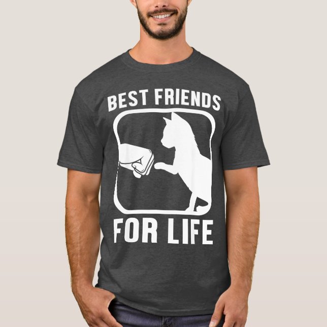 Camiseta Gato Amigos para o Amigo da Vida (Frente)
