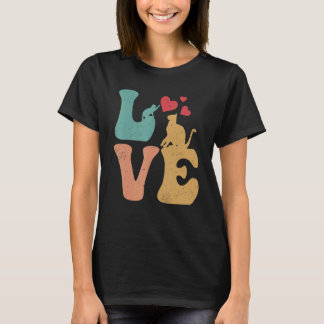 Camiseta Gato AMOR Amante de Gatos Eu Amo Gatos