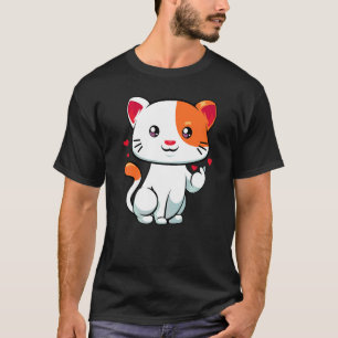 Camiseta Gato Amor Dedos Símbolo de Mão Pet Fofo Animal Cor