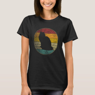 Camiseta Gato - Amor Vintage Mulheres Crianças Homens Gráfi