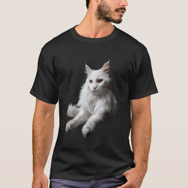 Camiseta Gato Angorá Turco (Frente)