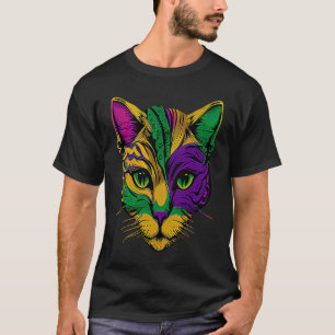Camiseta Gato Animal  Carnaval Mardi Gras Bufa Gato Mardi G