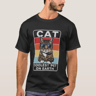 Camiseta Gato Animal de Estimação Mais Legal do Mundo Óculo