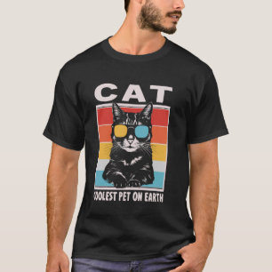 Camiseta Gato Animal de Estimação Mais Legal do Mundo Óculo