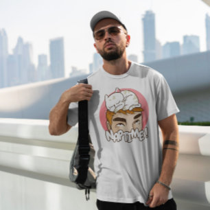 Camiseta Gato Animal Dormindo No Homem