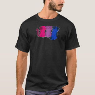 Camiseta Gato Animal Fofo Bissexual Lgbt Bandeira Orgulho