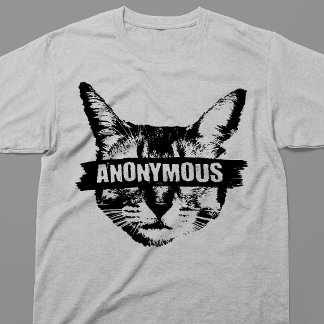 Camiseta Gato Anônimo