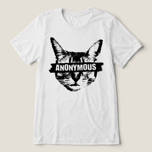Camiseta Gato Anônimo (Design frontal)