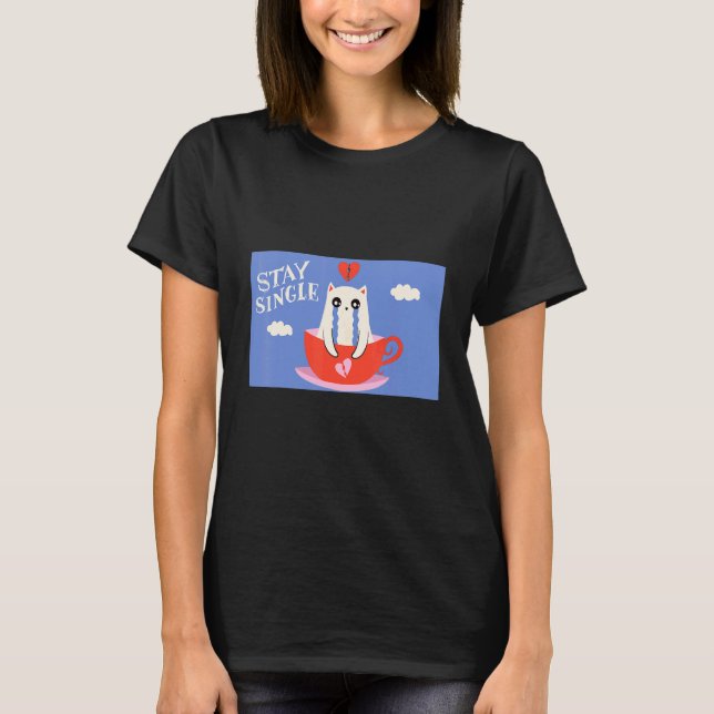 Camiseta gato anti-desiludido (Frente)