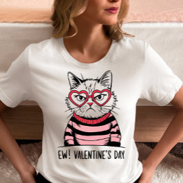 Camiseta Gato Anti-Dia dos Namorados