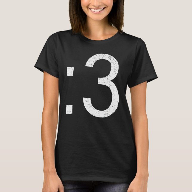 Camiseta Gato Antigo 3 Face Invertida (Frente)