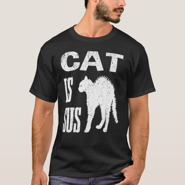 Camiseta Gato Antigo É Suspeito 1 (Frente)