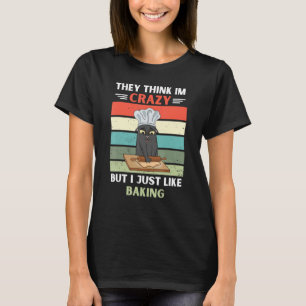 Camiseta Gato Antigo Eles Acham Que Eu Sou Louco Mas Eu Só