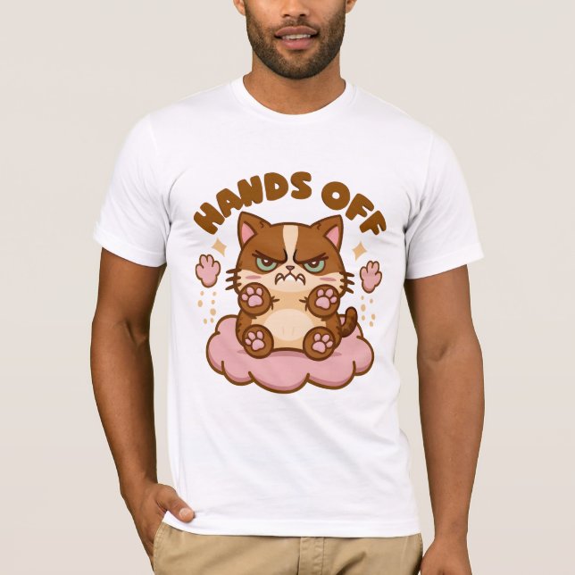 Camiseta Gato antissocial bonito (Frente)