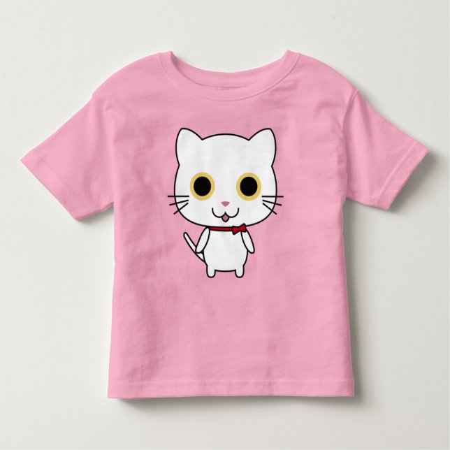 Camiseta Gato Antropomórfico Branco (Frente)