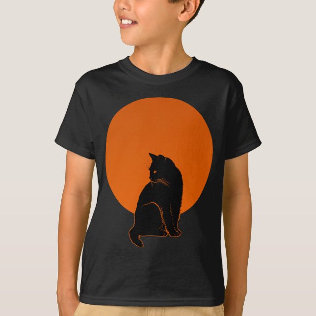 CAMISETA GATO AO LUAR (Frente)