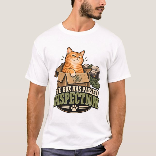 Camiseta Gato Aprovou a Caixa (Frente)