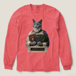 Camiseta Gato Aristóteles Azul Russo