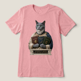 Camiseta Gato Aristóteles Azul Russo