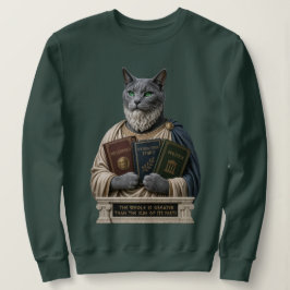 Camiseta Gato Aristóteles Azul Russo