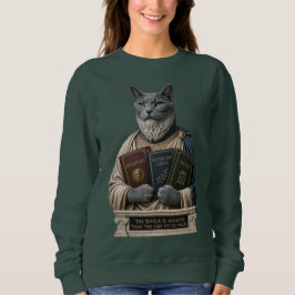 Camiseta Gato Aristóteles Azul Russo