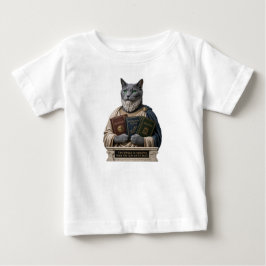 Camiseta Gato Aristóteles Azul Russo