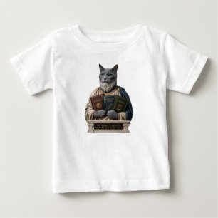 Camiseta Gato Aristóteles Azul Russo