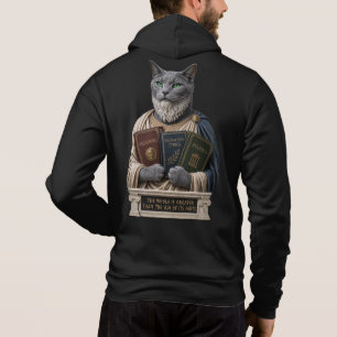 Camiseta Gato Aristotle Azul Russo