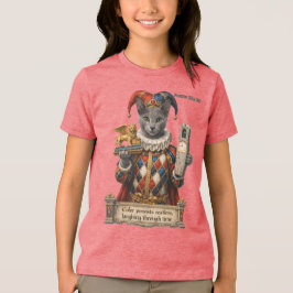 Camiseta Gato Arlequim Azul Russo