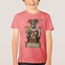 Camiseta Gato Arlequim Azul Russo