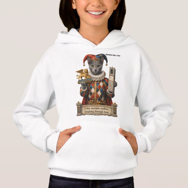 Camiseta Gato Arlequim Azul Russo (Frente)