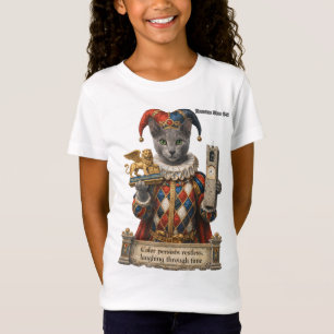 Camiseta Gato Arlequim Azul Russo
