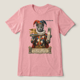 Camiseta Gato Arlequim Azul Russo
